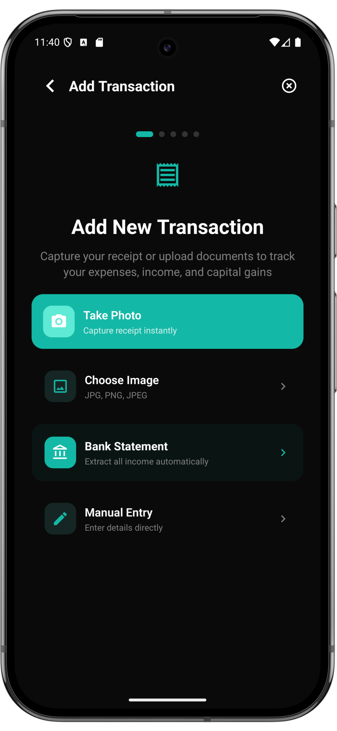 Taxrain Tracking Feature
